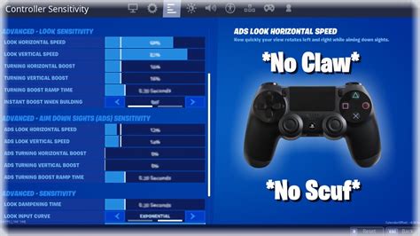 best settings on fortnite for controller